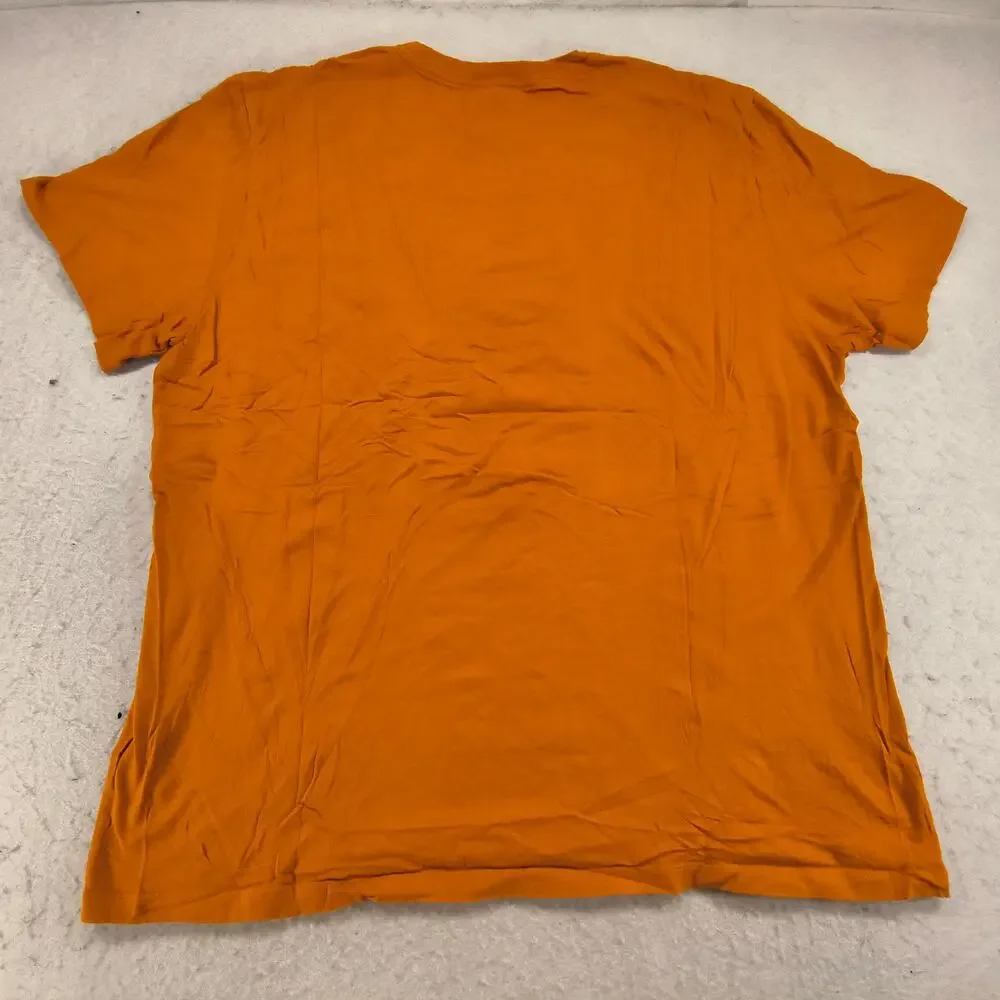 The North Face Casual Crew Neck Graphic T-Shirt Mens Size Extra Large XL Orange